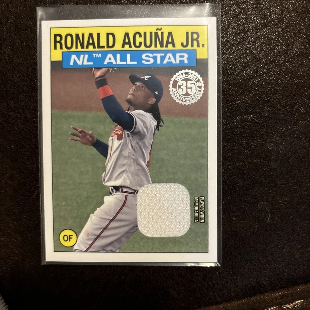 Ronald Acuna Jr Game Worn Patch Trading Card‎